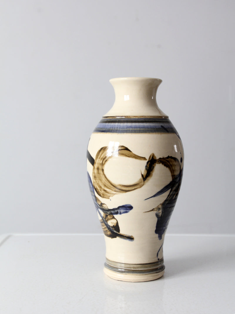 vintage studio pottery vase