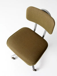 mid-century industrial swivel office chair