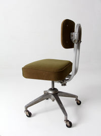 mid-century industrial swivel office chair