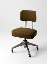 mid-century industrial swivel office chair