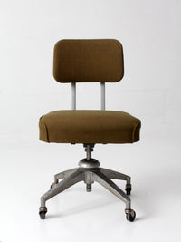 mid-century industrial swivel office chair