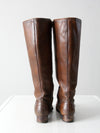 vintage 60s Joyce fleece lined tall leather boots