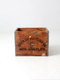 vintage 7up wood crate