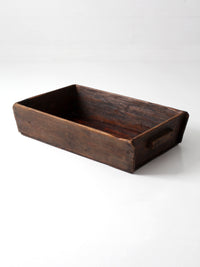 antique primitive wood dough tray