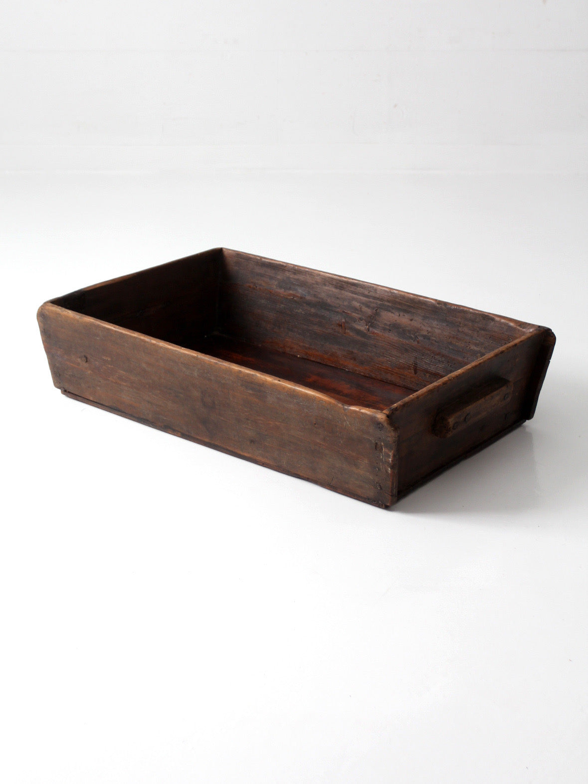 antique primitive wood dough tray