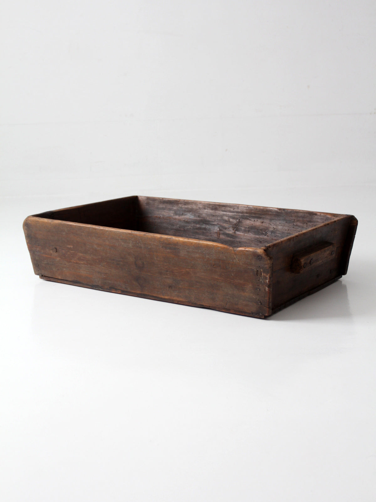 antique primitive wood dough tray