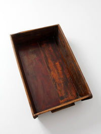 antique primitive wood dough tray