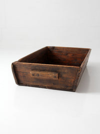 antique primitive wood dough tray