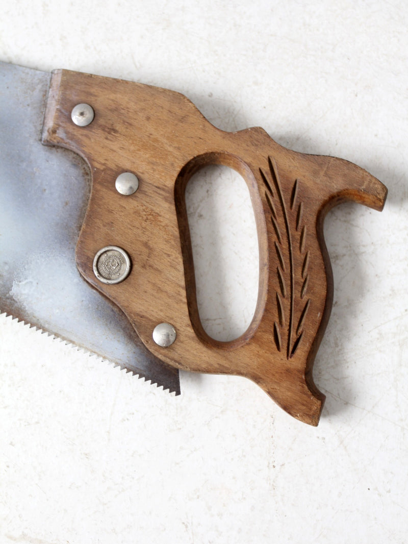 vintage painted saw