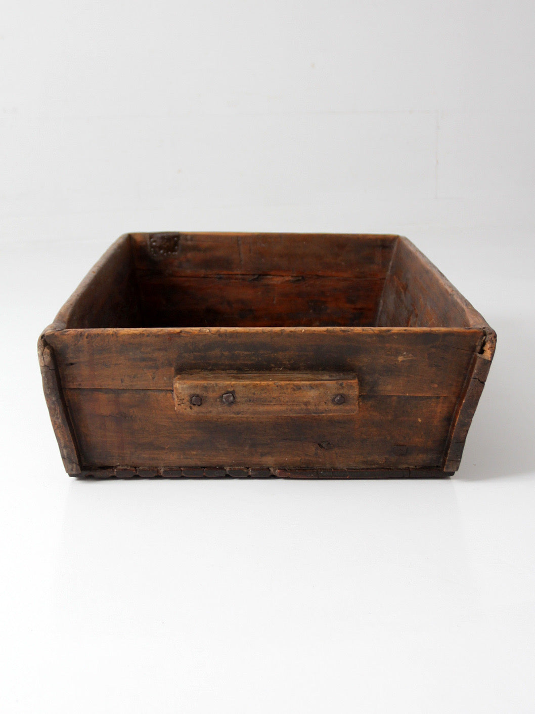 antique primitive wood dough tray