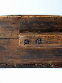 antique primitive wood dough tray