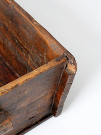 antique primitive wood dough tray