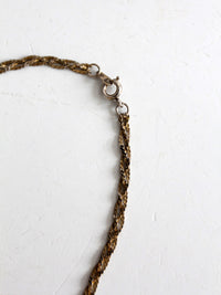 mid-century faux pearl and gold-tone necklace