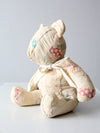 antique patchwork teddy bear