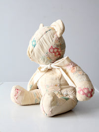antique patchwork teddy bear