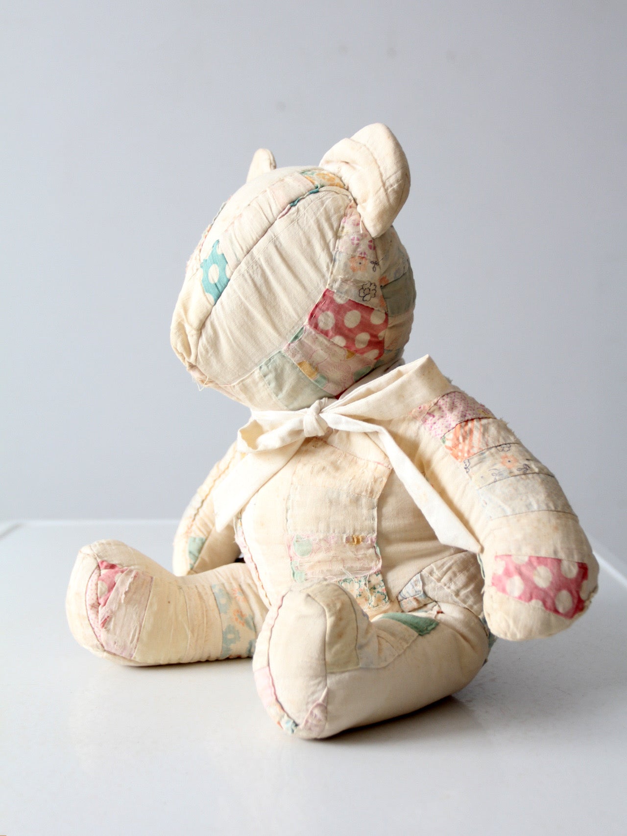 antique patchwork teddy bear