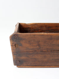 antique primitive wood dough tray