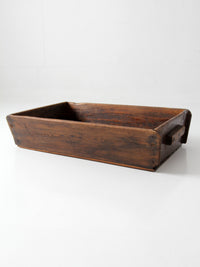 antique primitive wood dough tray