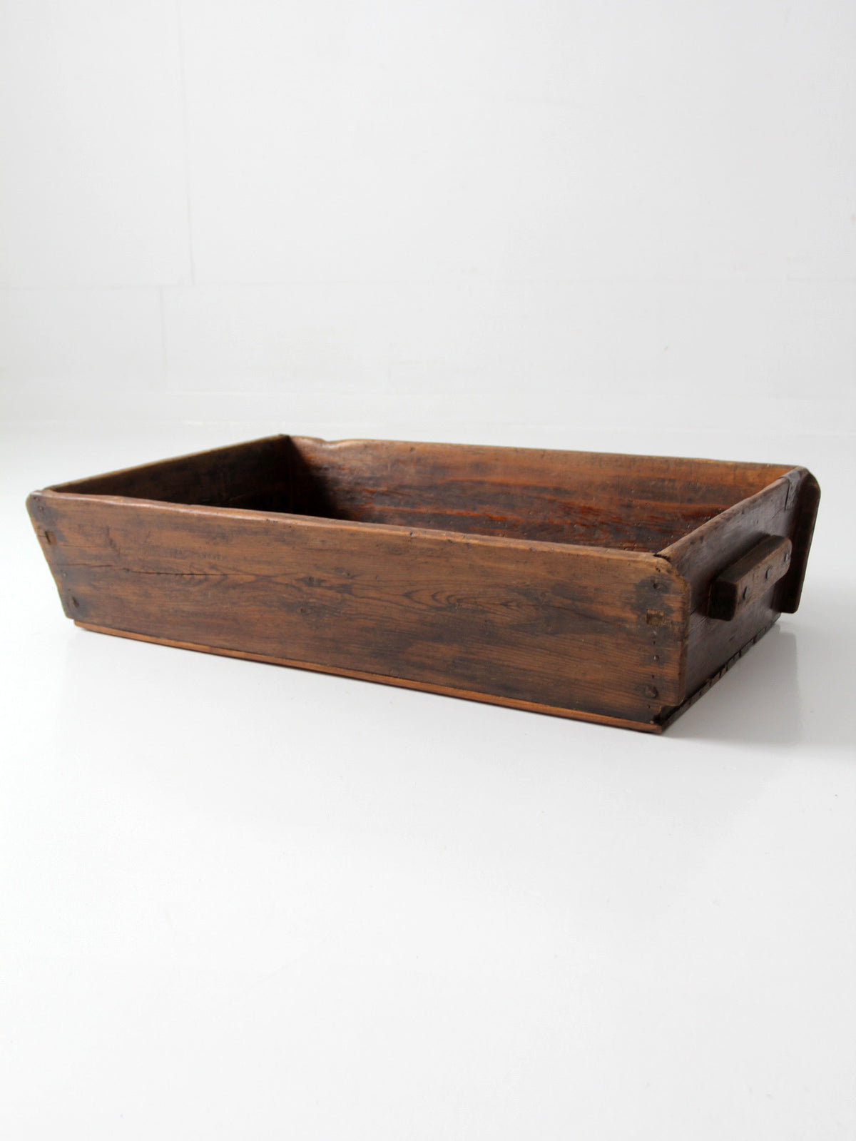 antique primitive wood dough tray