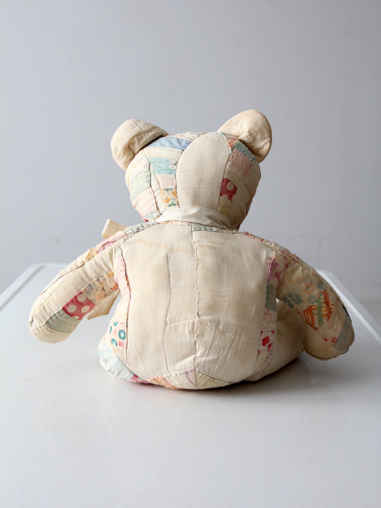 antique patchwork teddy bear
