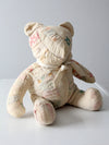antique patchwork teddy bear