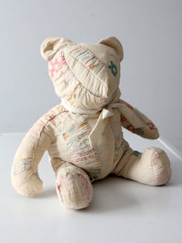 antique patchwork teddy bear