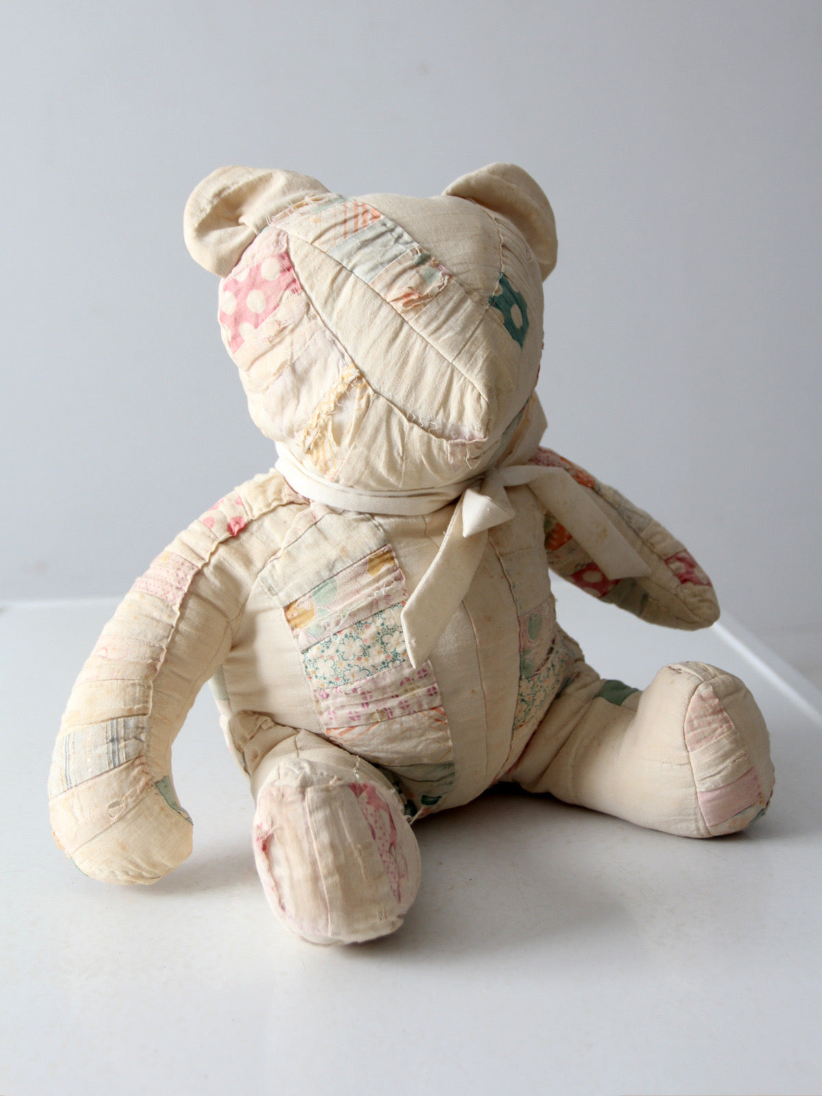 antique patchwork teddy bear
