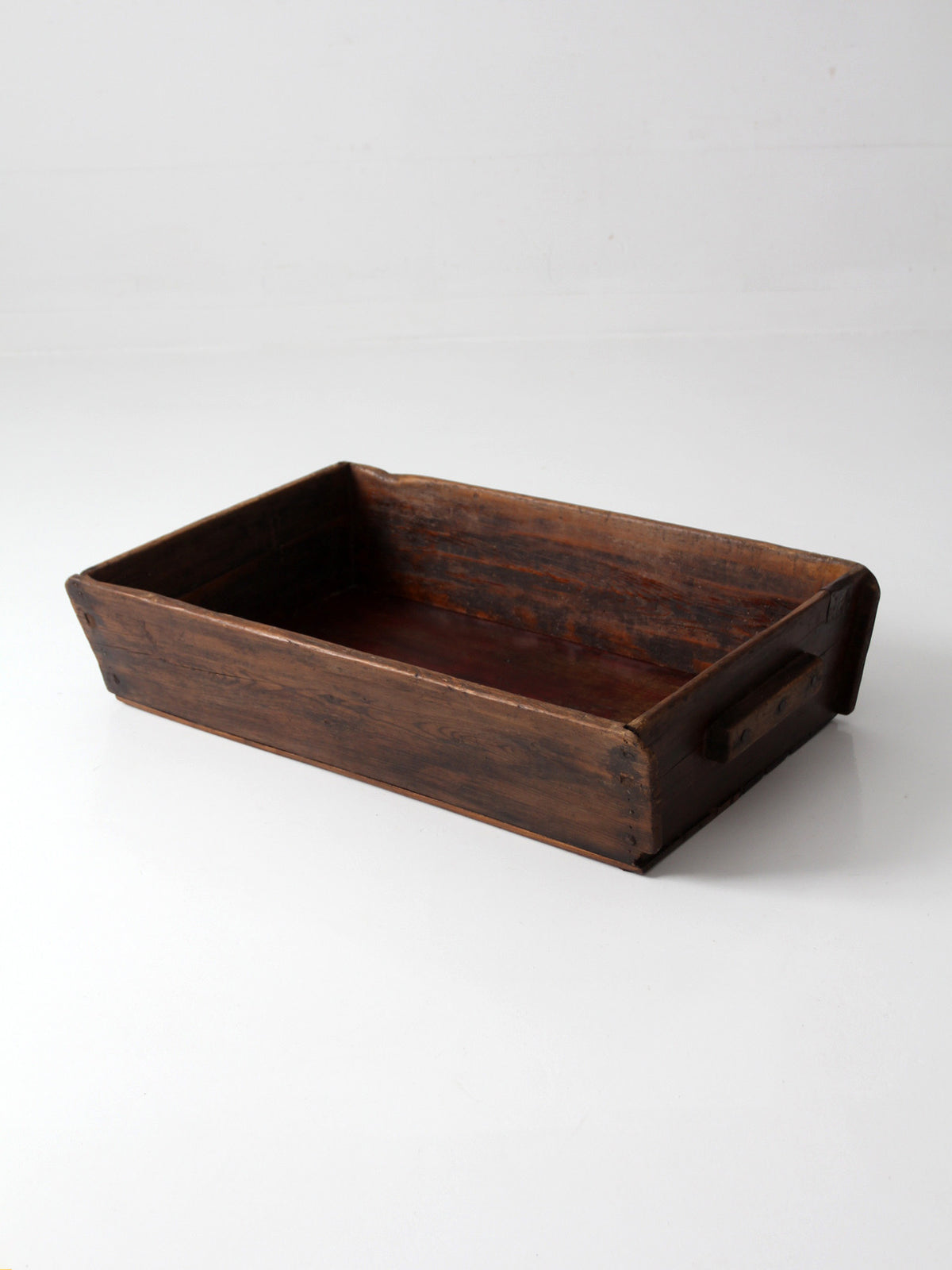antique primitive wood dough tray