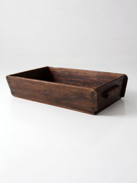 antique primitive wood dough tray