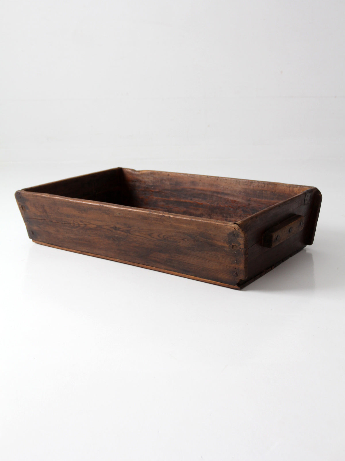 antique primitive wood dough tray