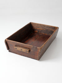 antique primitive wood dough tray