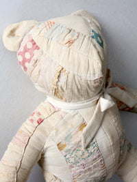 antique patchwork teddy bear
