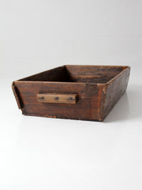 antique primitive wood dough tray