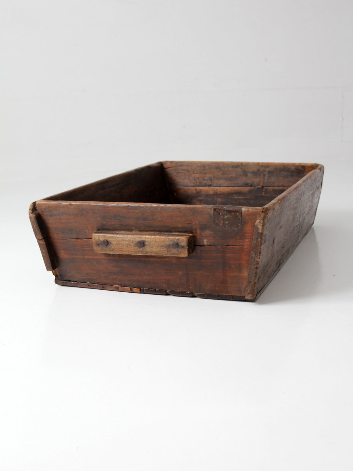 antique primitive wood dough tray