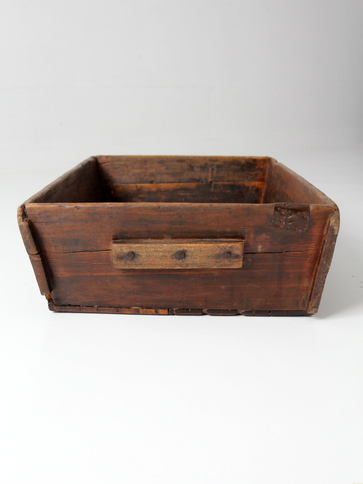 antique primitive wood dough tray