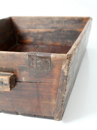 antique primitive wood dough tray