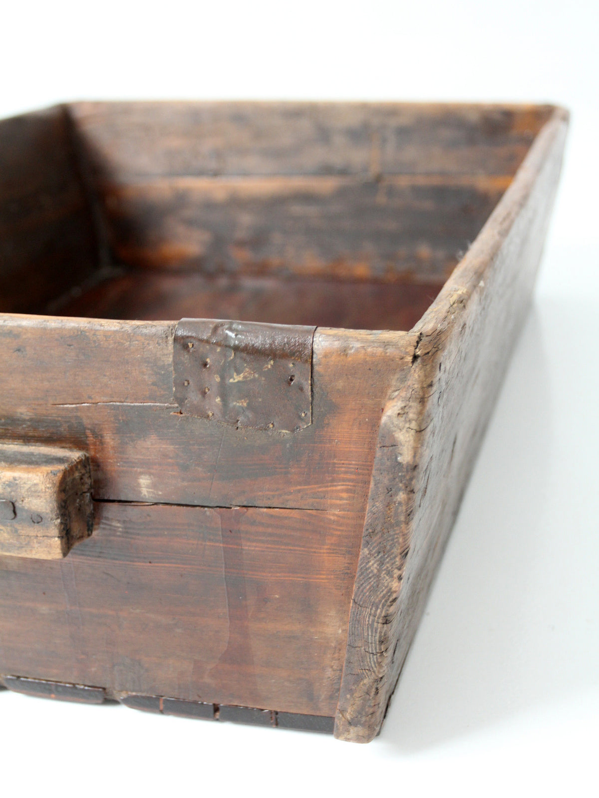 antique primitive wood dough tray