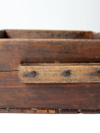 antique primitive wood dough tray