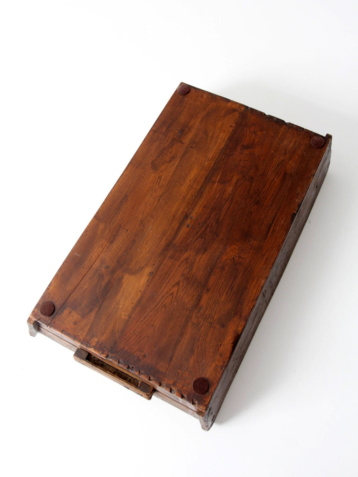 antique primitive wood dough tray