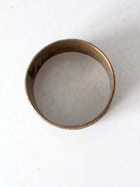 vintage mixed metal engraved bangle