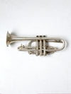 1940s Holton Collegiate silver plate trumpet with case