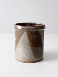vintage studio pottery crock