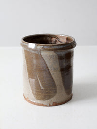vintage studio pottery crock