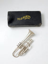 1940s Holton Collegiate silver plate trumpet with case