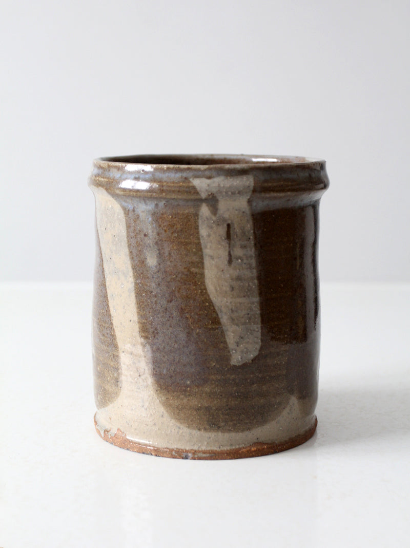 vintage studio pottery crock