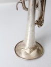 1940s Holton Collegiate silver plate trumpet with case