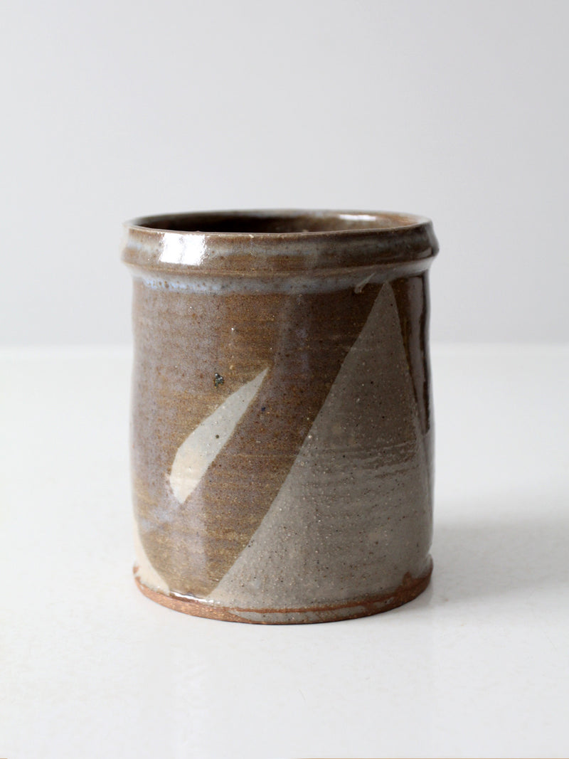 vintage studio pottery crock