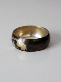 vintage 1970s mixed metal elephant bangle bracelet