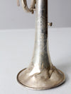 1940s Holton Collegiate silver plate trumpet with case