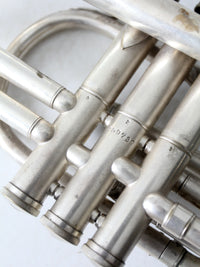 1940s Holton Collegiate silver plate trumpet with case